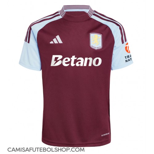 Camisa de time de futebol Aston Villa Replicas 1º Equipamento 2024-25 Manga Curta